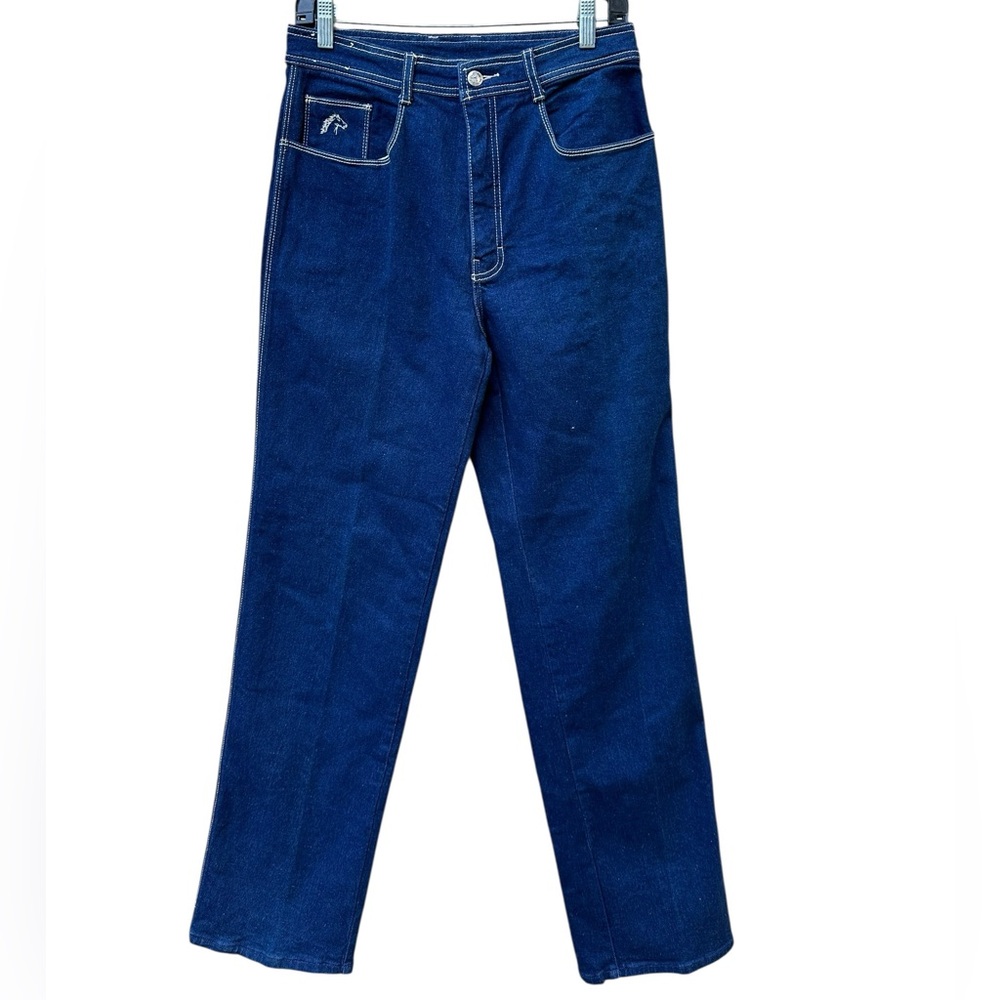Jordache Dark Blue High-Rise Straight Leg Jeans